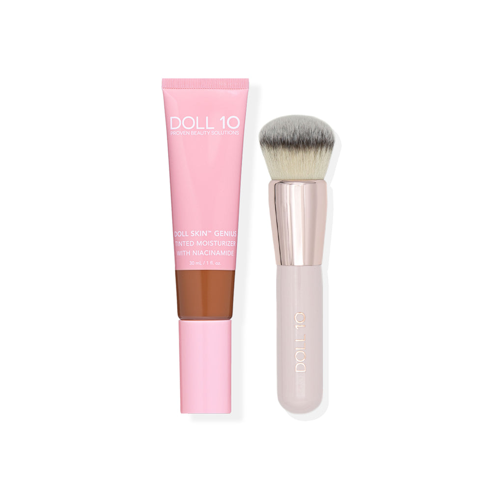 Tinted Moisturizer for Sensitive Skin with Skin Buffing Brush
