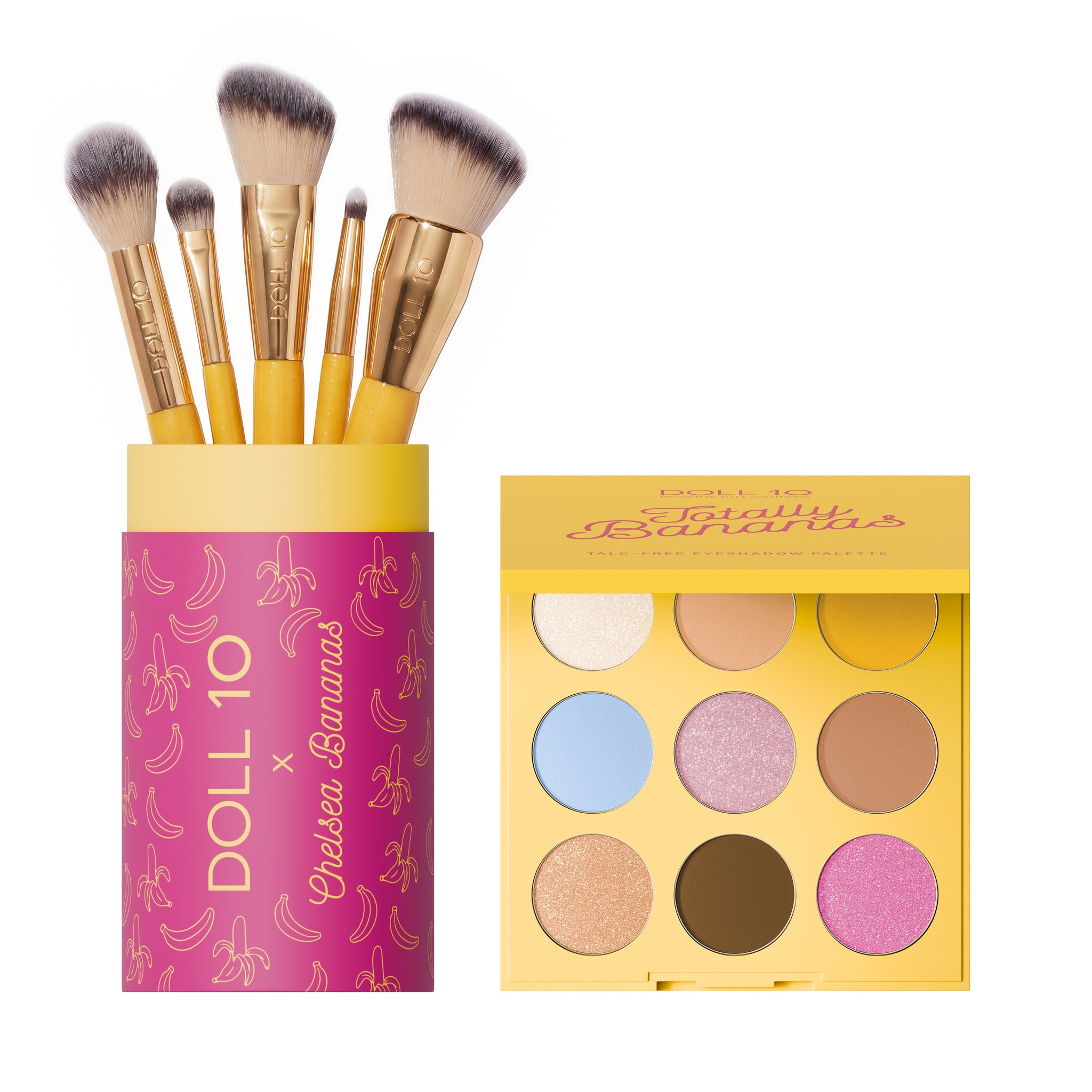 Totally Bananas Palette and Brush Set – Doll 10 Beauty