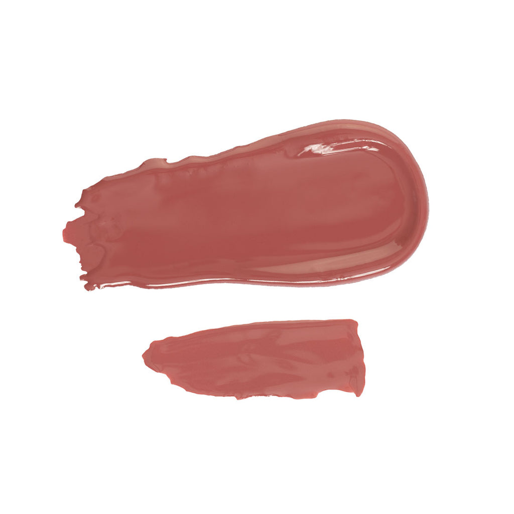texture of lip gloss in shade Flaunt