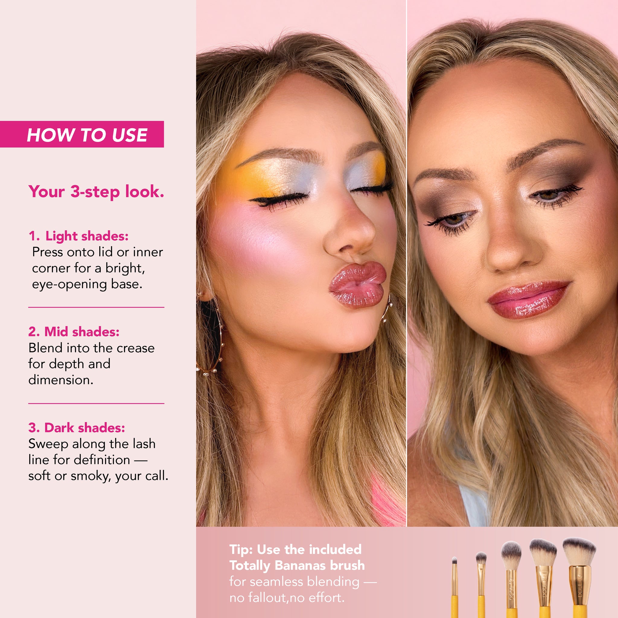 Totally Bananas Palette and Brush Set – Doll 10 Beauty