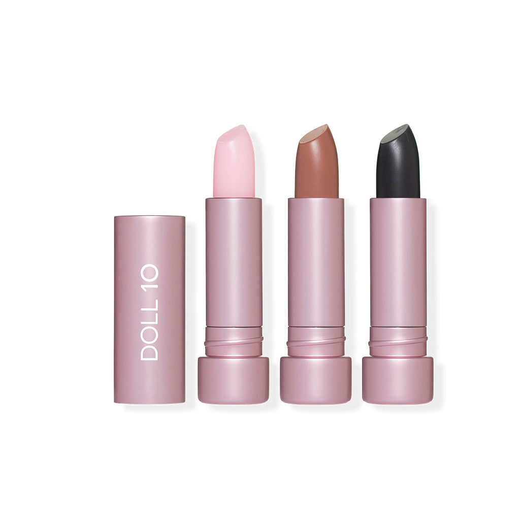 In The Mood ph adapting lip tint showing all shades next to each other