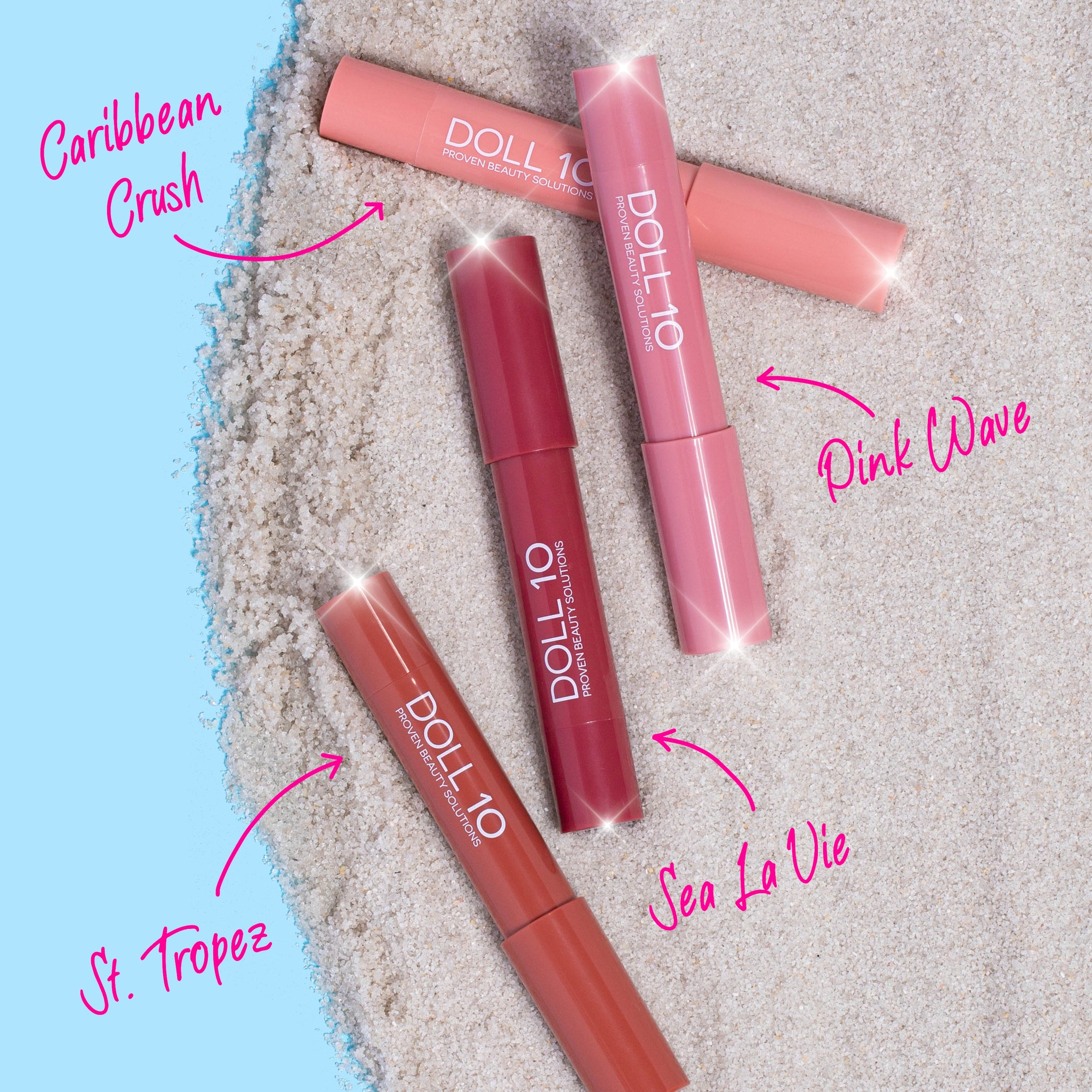 Nude Beach Lip Crayon Collection – Doll 10 Beauty