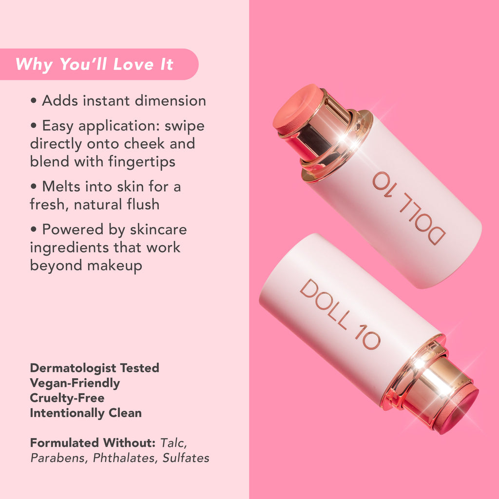 Elevate Firming Cheek Color Sticks – Doll 10 Beauty