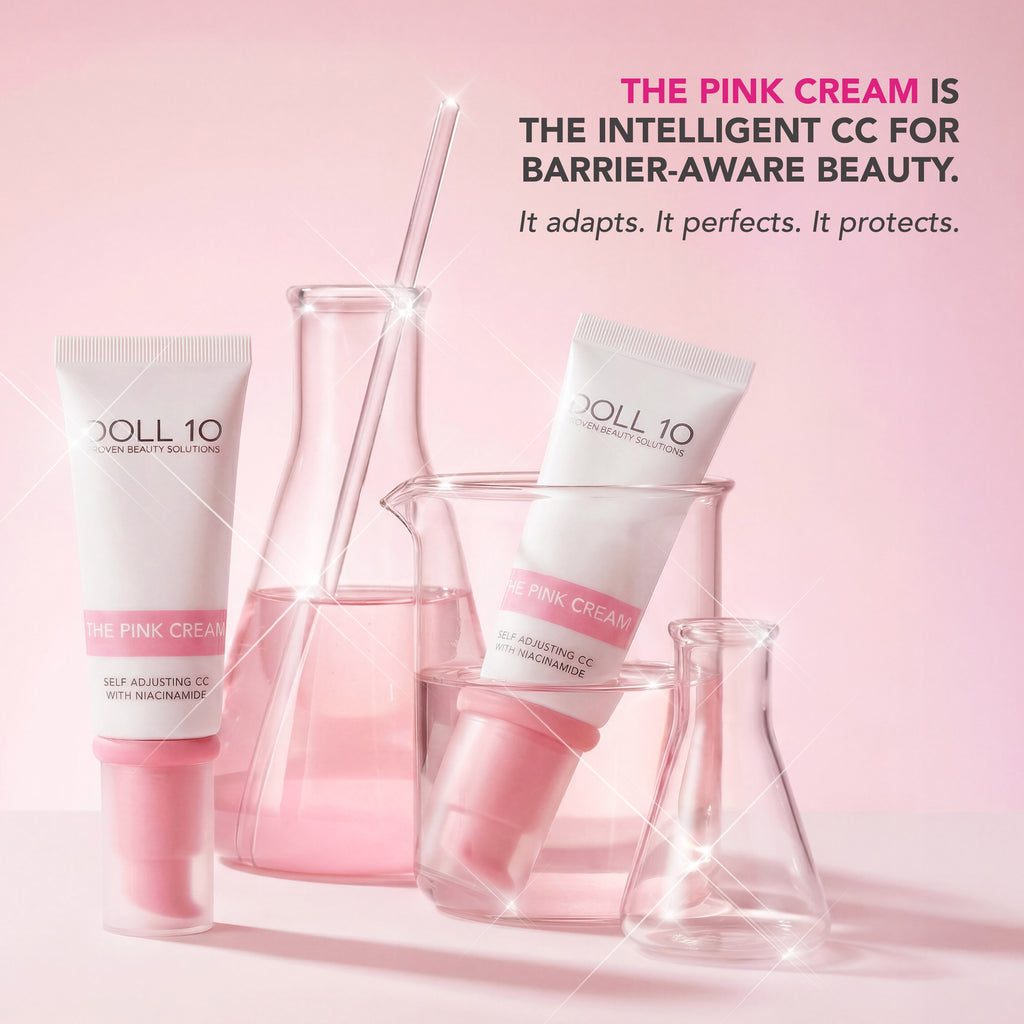 DOLL PINK 美顔器 セラム クリーム セット The Pink Cream Self Adjusting CC with Niacinamide – Doll 10 Beauty