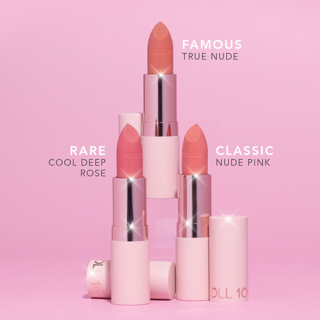 LA LESS TEN FORTE CUTE SET フォルテキュートセット Be Legendary Lip Trio – Doll 10 Beauty