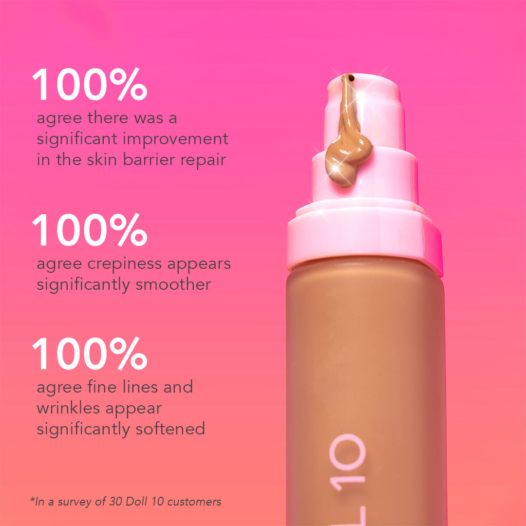 T.C.E Super Coverage Serum Makeup with Peptides – Doll 10 Beauty