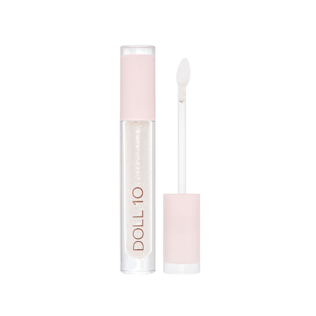 Doll Glass shade of lip genius lip gloass in component with wand 