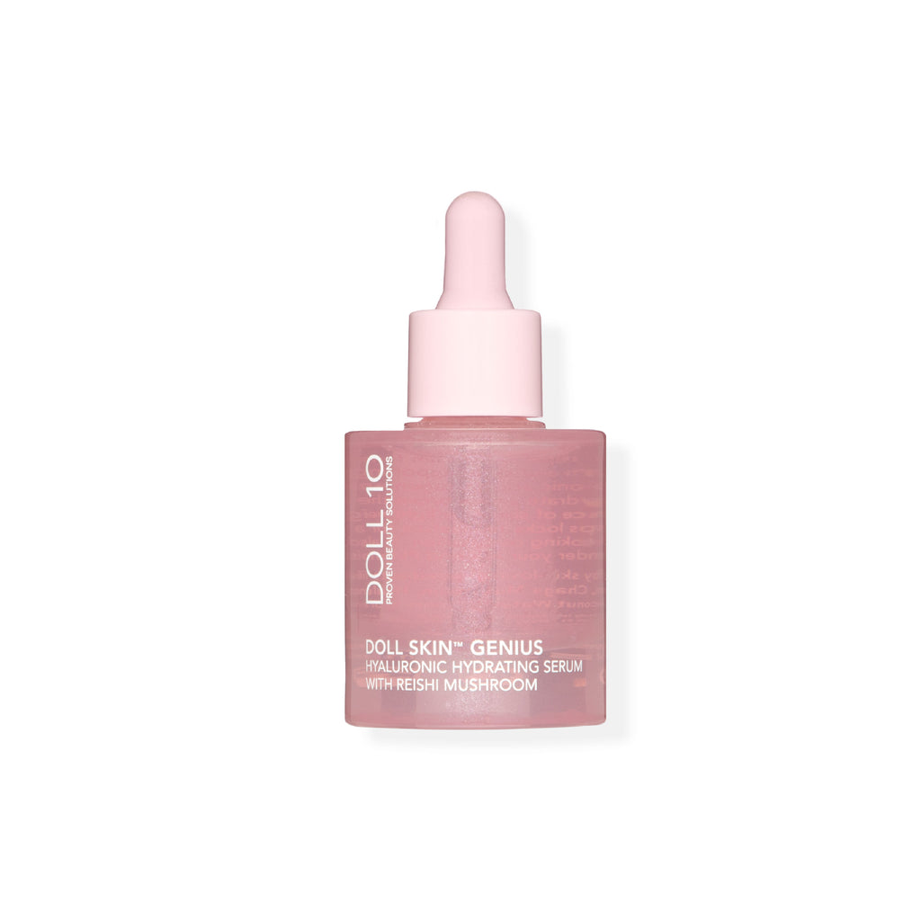 hydrating reishi mushroom serum in bottle with droplette twist on cap and applicator