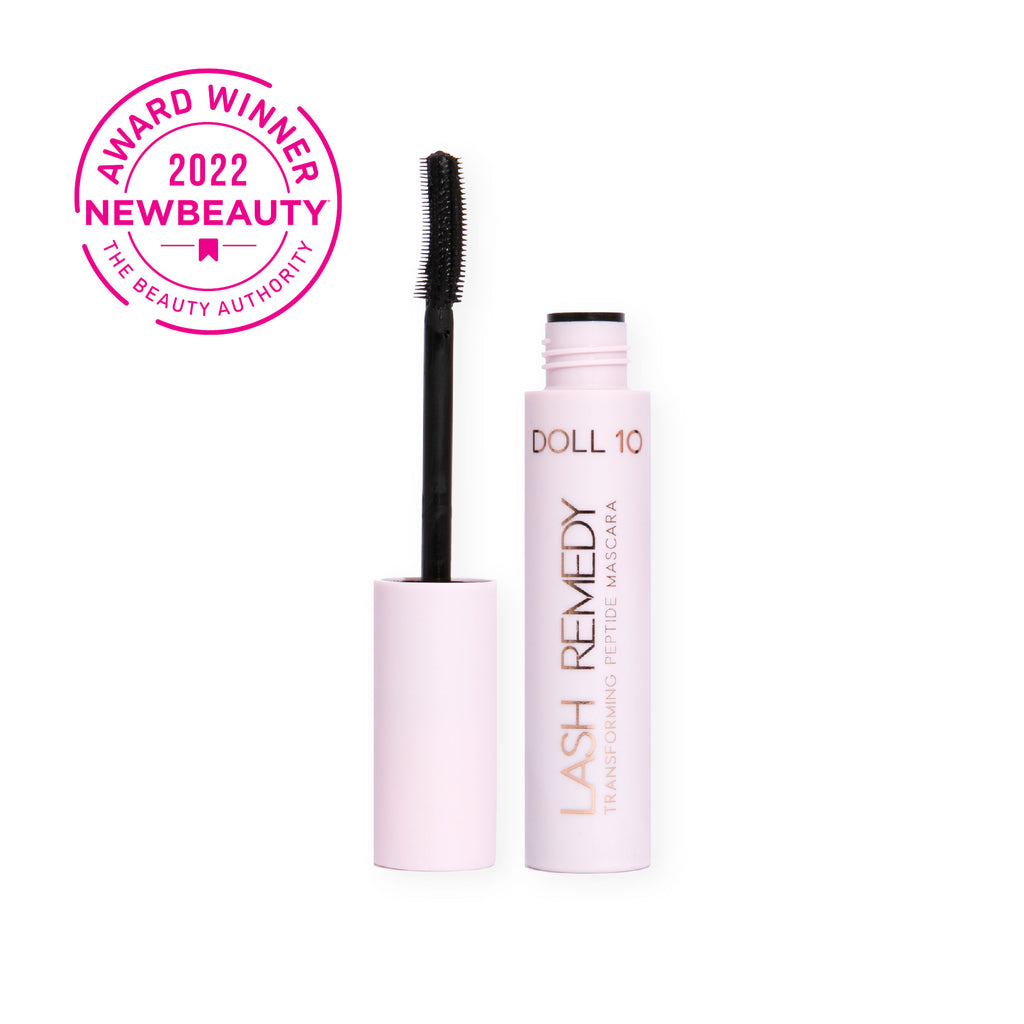 lash remedy mascara with 2022 new beauty award winner seal as best mascara. 