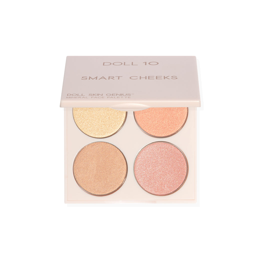 smart cheeks palette with blush and highlight