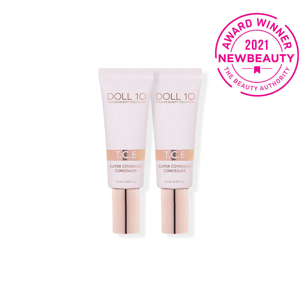 TCE concealer duo with award seal